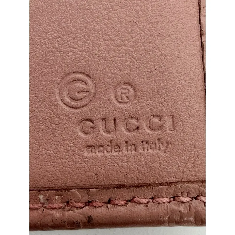 Gucci Microguccissima Continental Bifold Flap Wallet in Pink Leather - Picture 11 of 14